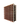 Side view of a 8 column pine wooden wine rack storing 80 bottles