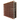 Side view of a 9 column pine wooden wine rack storing 90 bottles