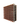 Side view of a 9 column pine wooden wine rack storing 90 bottles