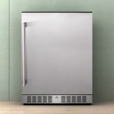 Premium Single Door Stainless Steel Built-In Wine Beverage Undercounter Refrigerator, 5.3 Cu.Ft. (SAK95276)