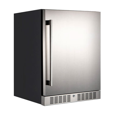 Premium Single Door Stainless Steel Built-In Wine Beverage Undercounter Refrigerator, 5.3 Cu.Ft. (SAK95276)