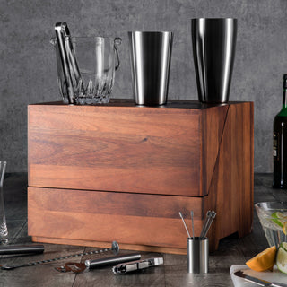 Madison Acacia Tabletop Bar Set