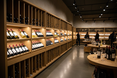 retail wine bottle storage 