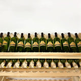 Display shelf for wooden stackable wine rack