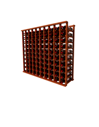 10 Column Wooden Upper Wine Rack Cabinet- Stores 100 standard wine bottles 