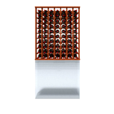 7 Column Wooden Upper Wine Rack Cabinet- Stores 70 standard wine bottles