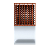 8 Column Wooden Upper Wine Rack Cabinet- Stores 80 standard wine bottles