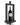 Black wine bottle holder with a red wine bottle on a white background