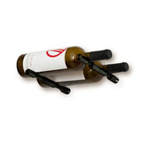 Vino Pins Wine Peg in Gloss Black Storing 2 Bottles