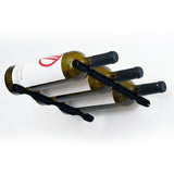 Vino Pins Wine Peg For 3 Bottles in Gloss Black