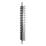 Vino Pin Single Triple Floor-to-Ceiling Kit in Matte Black Aluminum Storing 80 Bottles