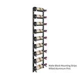 Vino Pin Flex Kit One Bottle Deep in Matte Black Aluminum Storing 9 Bottles