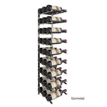 Vino Pin Flex Kit Three Bottles Deep in Gunmetal Storing 27 Wine Bottles
