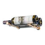 Vino Pins Wine Peg in Golden Bronze Storing 2 Bottles With Collars