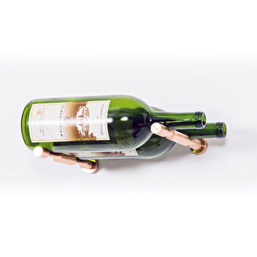 Vino Pins Wine Peg for 2 Magnum Bottles in Golden Bronze With Collars