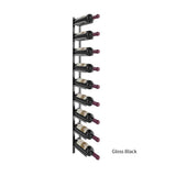 Vino Rail Flex Kit in Gloss Black Storing 9 Wine Bottles