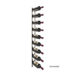 Vino Rail Flex Kit in Gunmetal Storing 9 Wine Bottles