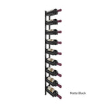 Vino Rail Flex Kit in Matte Black Storing 9 Wine Bottles