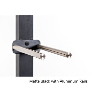 Vino Rails Floor-to-Ceiling Post Kit in Matte Black Aluminum