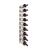 Vino Rail Magnum Flex Kit in Golden Bronze Storing 9 Bottles