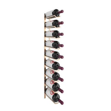 Vino Rail Magnum Flex Kit in Golden Bronze Storing 9 Bottles
