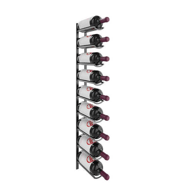 Vino Rail Magnum Flex Kit in Gloss Black Storing 9 Bottles