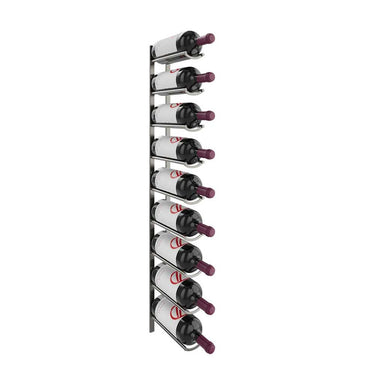 Vino Rail Magnum Flex Kit in Gunmetal  Storing 9 Bottles