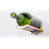 Vino Rail Magnum Bottle Cork Forward Wine Peg in Golden Bronze With Collars