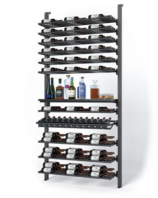 La Vieille Garde's Frontenac Webkit #10 41"- Metal Wine Rack in Black