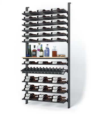 La Vieille Garde's Frontenac Webkit #10 41"- Metal Wine Rack in Natural Wood