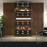 Lifestyle Image of La Vieille Garde's Frontenac Webkit #11 in Natural Wood- Metal Wine Rack 