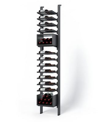 La Vieille Garde's Frontenac Webkit #14 14"- Metal Wine Rack in Black