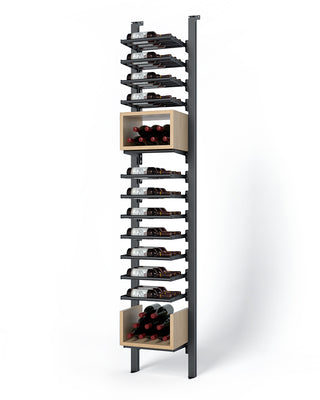 La Vieille Garde's Frontenac Webkit #14 14"- Metal Wine Rack in Natural Wood