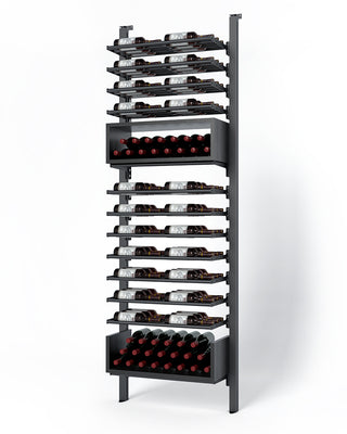 La Vieille Garde's Frontenac Webkit #14 27"- Metal Wine Rack in Black