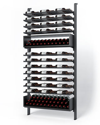 La Vieille Garde's Frontenac Webkit #14 41"- Metal Wine Rack in Black