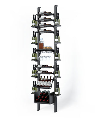 La Vieille Garde's Frontenac Webkit #15 14"- Metal Wine Rack in Black