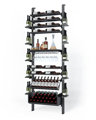 La Vieille Garde's Frontenac Webkit #15 27"- Metal Wine Rack in Black