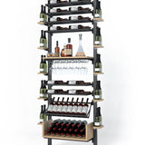 La Vieille Garde's Frontenac Webkit #15 27"- Metal Wine Rack in Natural Wood
