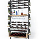 La Vieille Garde's Frontenac Webkit #15 41"- Metal Wine Rack in Natural Wood