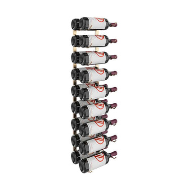 W Series Magnum Bottle Rack in Golden Bronze Storing 18 Bottles