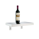 W Series Shelf in Brushed Nickel Stores 3 Bottles