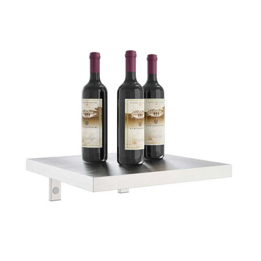 W Series Shelf in Brushed Nickel Stores 6 Bottles