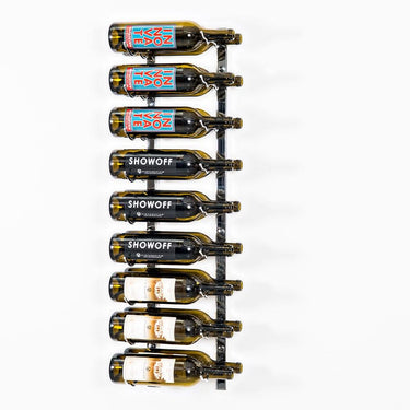 W Series 3 Foot Tall Rack in Chrome Luxe Storing 18 Bottles