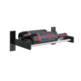 Evolution 5 in. High 1 Column Wine Wall in Matte Black and Chrome Storing 2 Bottles