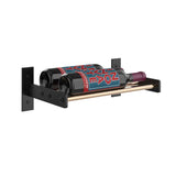 Evolution 5 in. High 1 Column Wine Wall in Matte Black and Golden Bronze Storing 2 Bottles