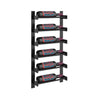 Evolution 30 in. High 1 Column Wine Wall in Matte Black Storing 6 Bottles