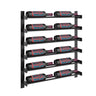 Evolution 30 in. High 2 Column Wine Wall in Matte Black Storing 12 Bottles