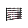 Evolution 30 in. High 3 Column Wine Wall in Matte Black Storing 18 Bottles 