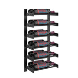 Evolution 30 in. High 1 Column Wine Wall in Matte Black Storing 12 Bottles