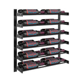 Evolution 30 in. High 2 Column Wine Wall in Matte Black Storing 24 Bottles